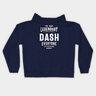 The Legendary Dash Custom Name Dash Kids Hoodie